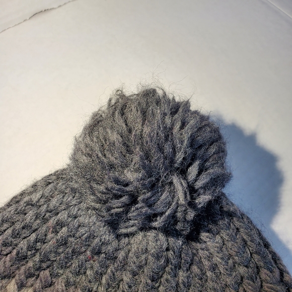 Nirvana Designs Gray Knit Striped Toboggan - Picture 6 of 7